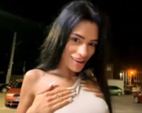ShirleyBax horny in the street Part 1