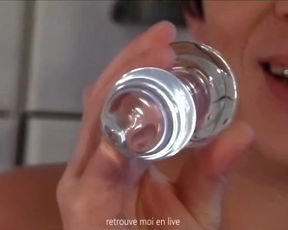 Plug Transparent et Petit Cul Ouvert