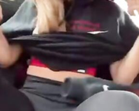 Dildo fuck in car 2