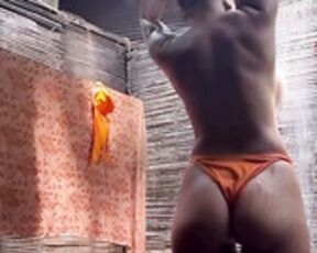 Amy Leigh Andrews topless outdoor shower