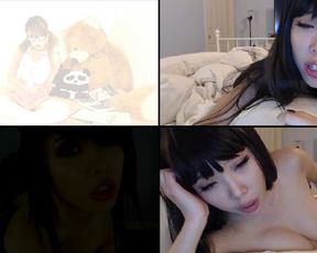 Hideko ass clappin and fucking her ass with her fingers n toy,felt so good in free cam recording 2017-04-15 95425
