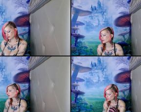 Kandykitten23 playing all alone in her bed in free cam recording 2017-04-26 63456
