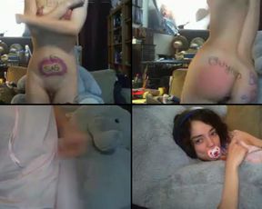 Cuddlychaos shot of her cummin with that phat clit throbbin in cam recording 2017-04-18 082542