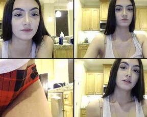 Armani___ get naked and use a glass dlldo, and a suction device on her clit in cam recording 2017-04-15 134445