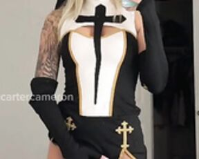 Carter Cameron Horny Nun BBC Dildo Masturbation ticket