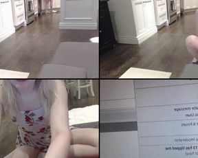 Blondeparis playing with her belly, jumping, smacking her ass in cam recording 2017-05-05 132840