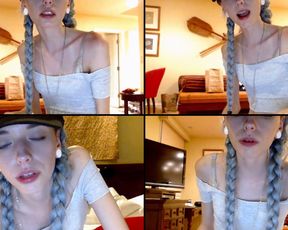 Stormy fucked her pussy until the cream slid down to her asshole in free cam recording 2017-04-15 150120