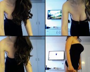 EVAIS strip tease and then fuck herself good with her favorite toy in free cam recording 2017-04-15 182459