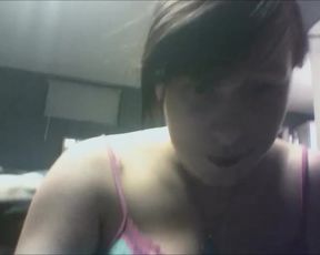 Oppai Queen strips and takes a shower