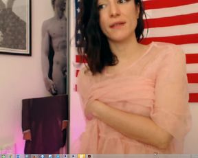 TwinBun aka Mora_ardent teasing dance, seethrough