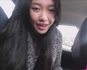 Reibug00 - In the Car ( dildo masturbation orgasm )