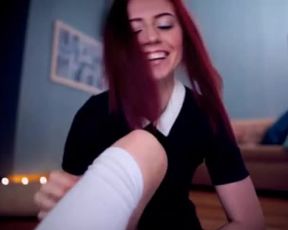 teen shy jane flashing ass on live cam