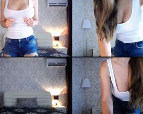 ALLEVA put it in her pussy then sucked her cum off of it then fucked her pussy some more in free cam recording 2017-07-25_151242