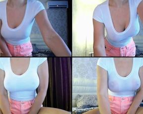 ALLEVA talking dirty, some feet showing, ass play, n titty play in free cam recording 2017-07-21_135455