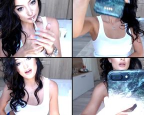 BrunetteBoo whipping herself in free cam recording 2017-07-18_135854