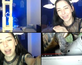 HarloweBlue whipped cream on her pussy in free cam recording 2017-09-15_073747