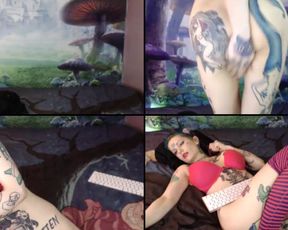 Kandykitten23 got down on the floor and rode the hell out of her black dildo and lots of close ups in free cam recording 2017-08-30_233827