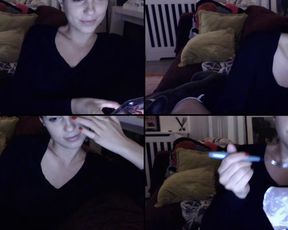 CrazyM_ putting on a lil dnce and spitting for her boo in free cam recording 2017-08-28_064048