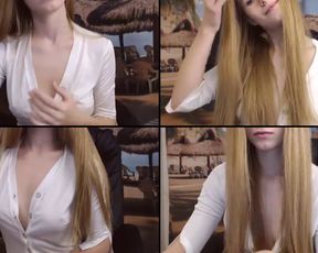 Belka22 slobbering sloppy head in cam recording 2017-09-15_231926