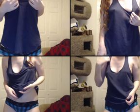 Gingermermaid slobbering sloppy head in cam recording 2017 Oct 11_110615