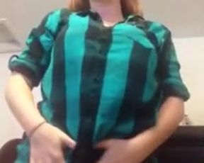 Beautiful Curvy Redhead Strips