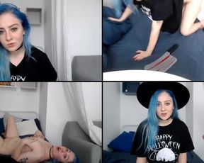 Mineeett kitty was so wet and creaher on her big dildo in cam recording 2017-10-15_190454