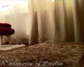 Caylin playing with her Hitachi in private video