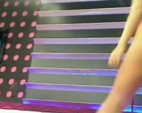 LB tampon hanging out