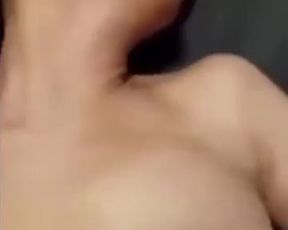 Big tits Asian model anal