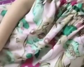 Chinese Girl teasing dildo