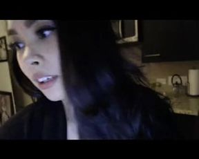 RocketteRose riding mirror mounted dildo