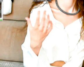 Coy_Amina in wet top and skirt no panties on Day 122