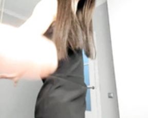 Chloe Chloe Black Dress Shows Tits & Rubs Crotch