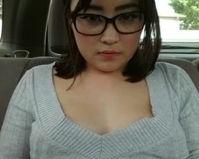 Bombshellsexy car cumshow mfc