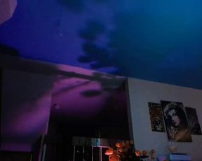 purple_star, hoola hoop, naked, dancing