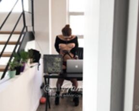 DulceMariaa - Boss Masturbating In Her Office