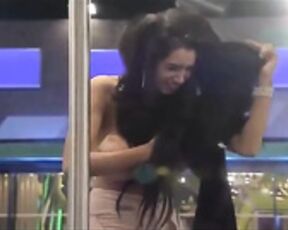 Chloe khan topless pole dance
