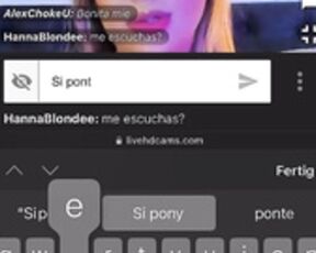 HannaBlondee sloppy bj deepthroat