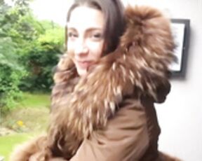 fur hood down jacket 109